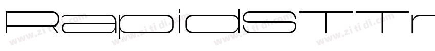 RapidSTTrial BoldExt字体转换